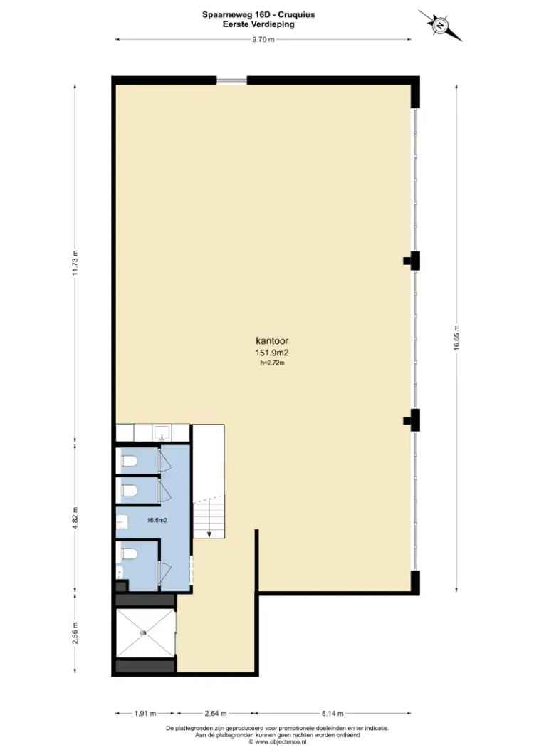 Winkel Showroom 220m2 te huur Cruquius Lift Parkeerplaats