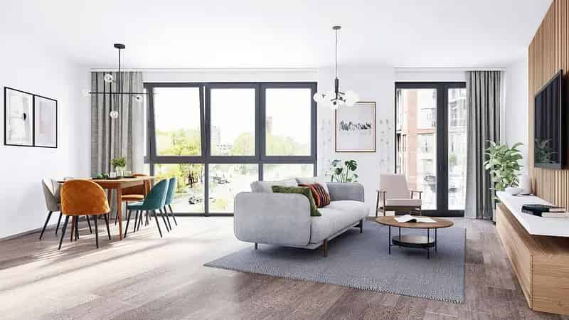 3-kamerappartement Paleiskwartier Moderne Keuken Badkamer Parkeergelegenheid