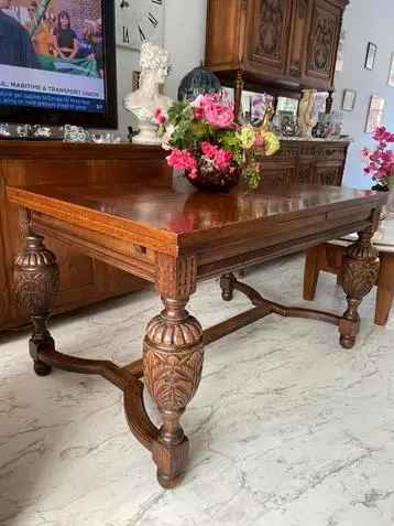 Eikenhouten Uittrekbare Tafel 50cm