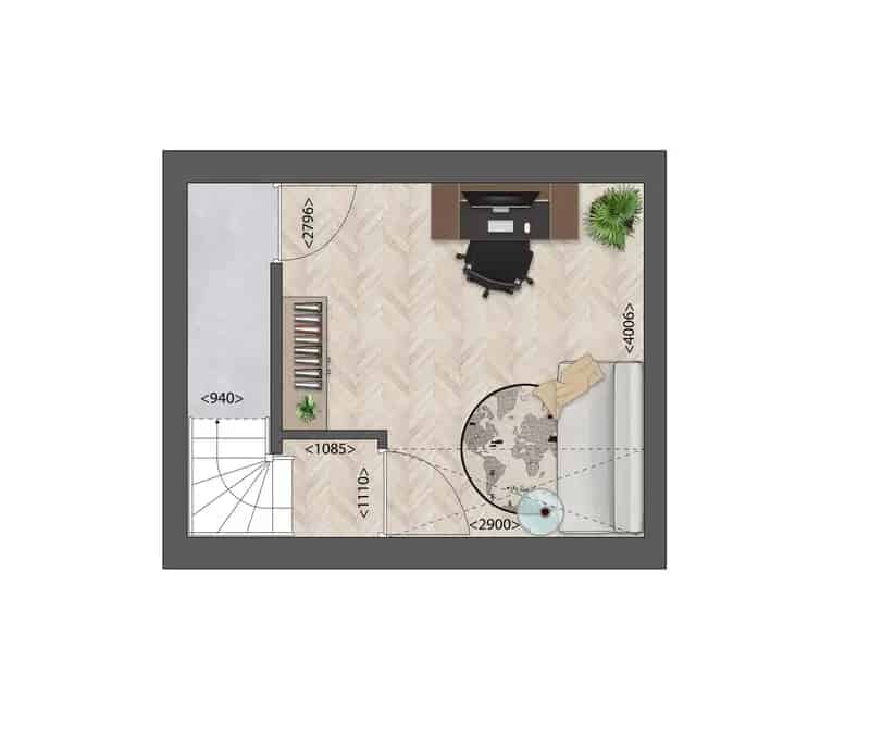 Appartement Breda Conservenfabriek Type B1 103m2 1 slaapkamer