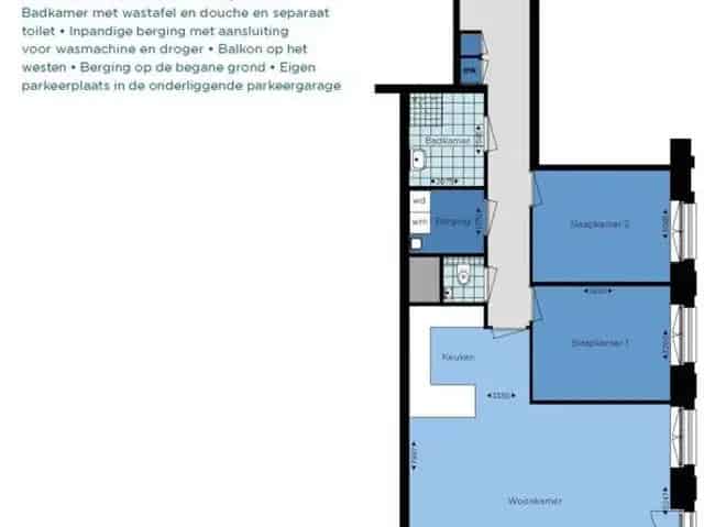 2 Slaapkamers Appartement Huur Waalfront