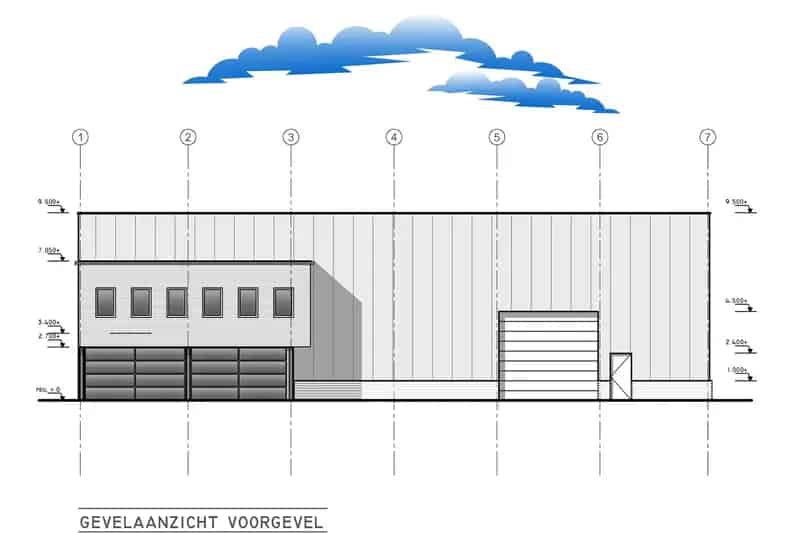 Bedrijfshal Beverwijk te huur 1179m² Kantoor 197m²