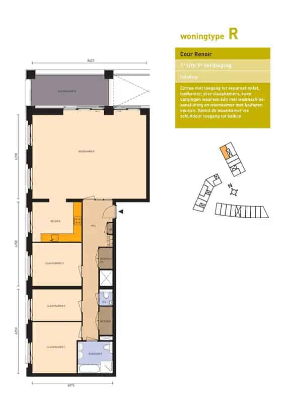 3 Slaapkamer Appartement Maastricht Geusselpark 133m²