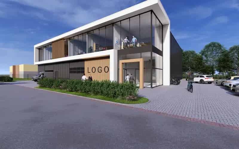 Bedrijfshal Leek te huur 1430m² Energieneutraal