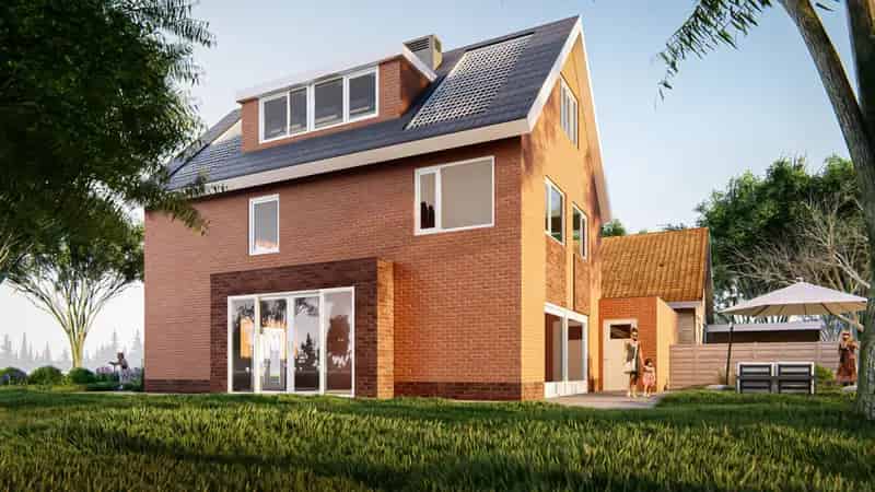 Bouwkavel Fijnaart 411m2 Vrij Uitzicht Moderne Houtskeletwoning