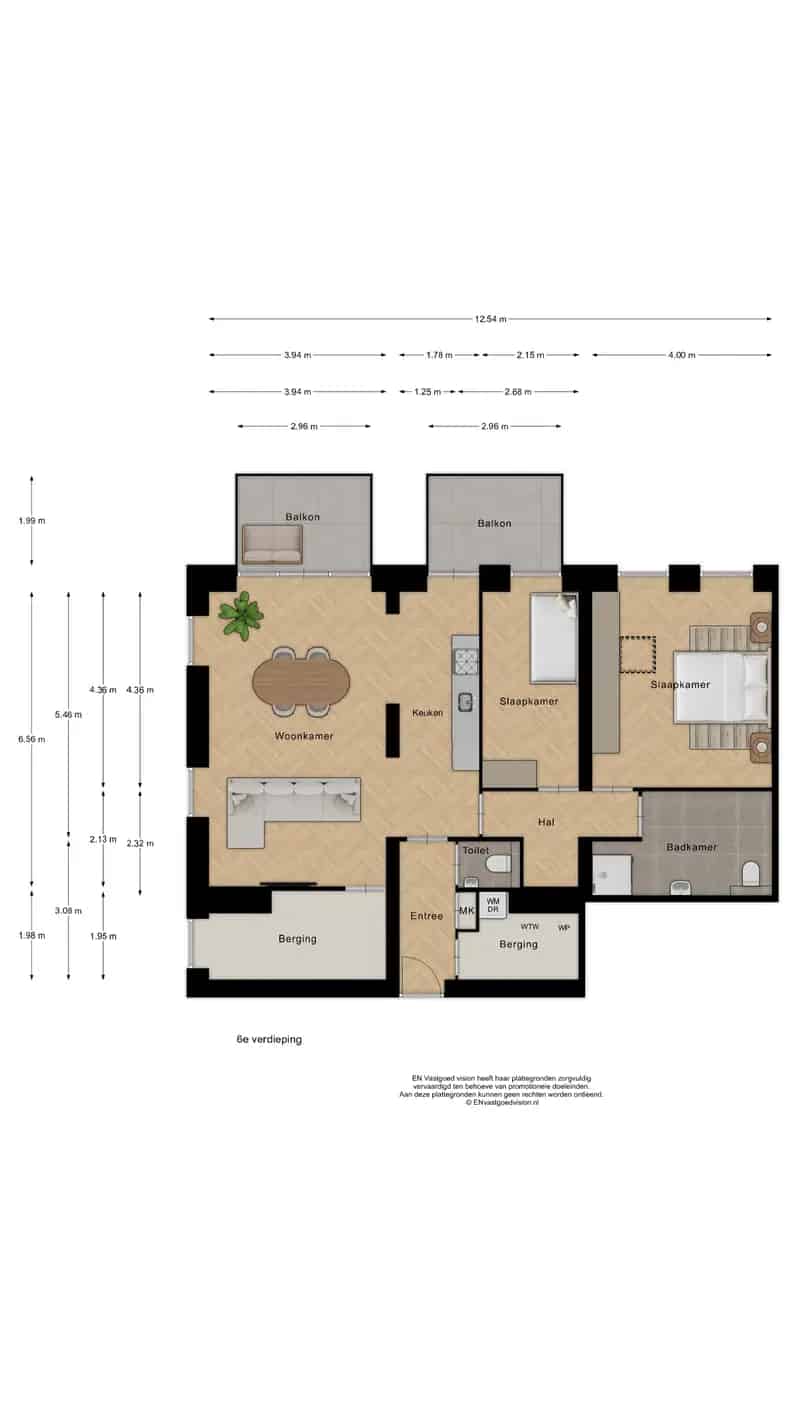Luxe Hoekappartement 100m2 Zaanzicht Twee Slaapkamers