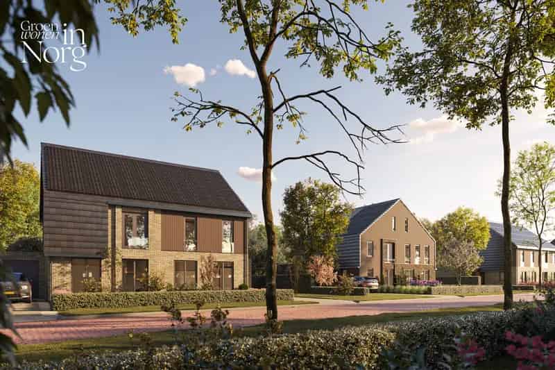 Nieuwbouwwoningen Norg 4 5 slaapkamers begane grond tuin
