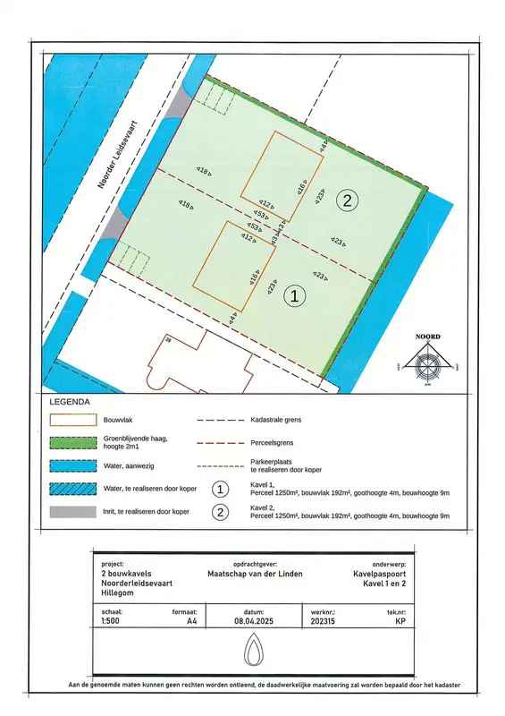 Bouwkavels Hillegom: Droomvilla aan de Leidsevaart