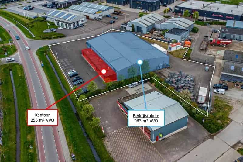 Bedrijfshal Kamperland te huur 1247m2 Kantoorruimte Opslag