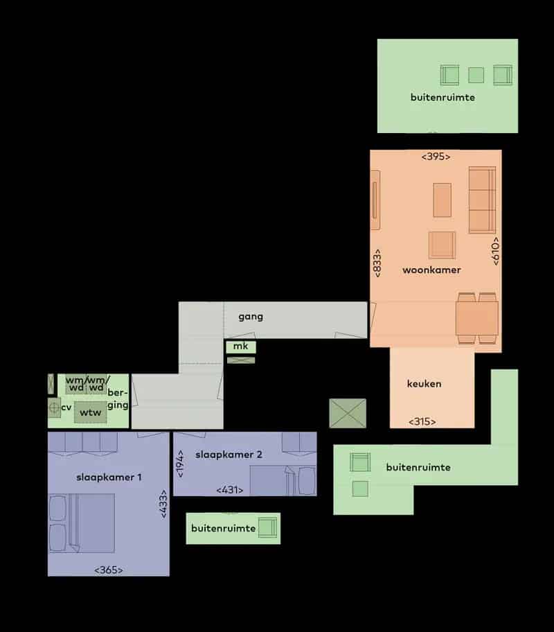 Appartementen Bussum: Ruime woningen met royale buitenruimtes en parkeergarage