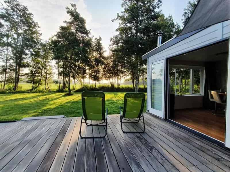 Chalet te koop De Vechtoever 60m2 2 slaapkamers tuin
