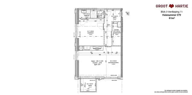 1 Kamer Appartement 61m² Eindhoven Nabij Binnenstad en Strijp S