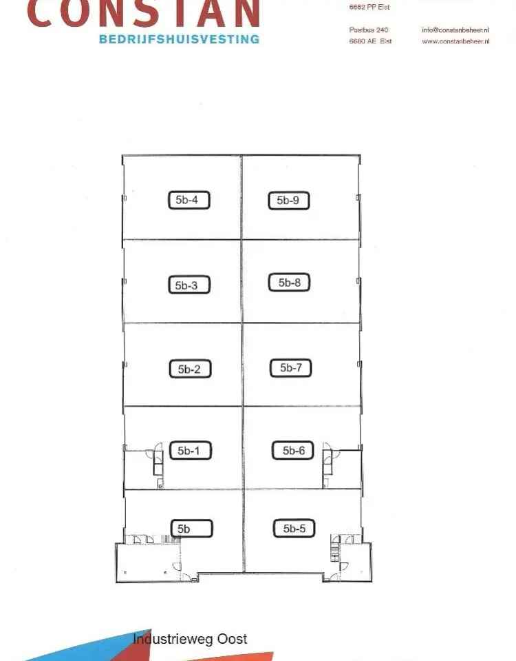 Bedrijfshal Elst (GE) | Zoek bedrijfshallen te huur: Industrieweg Oost 5-B 6662 NE Elst (GE) [funda in business]