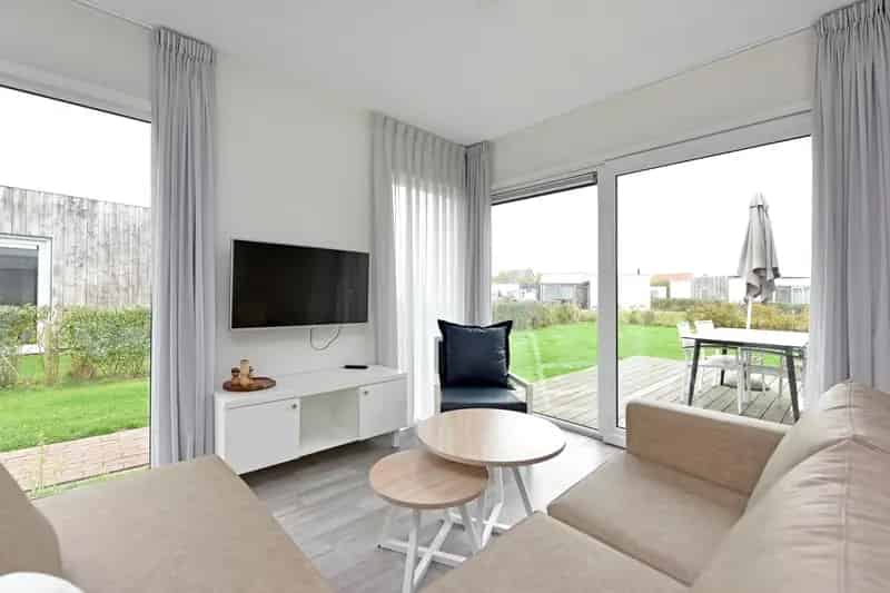 Moderne Bungalow Nieuwvliet Bad 2 slaapkamers Strand Nabij