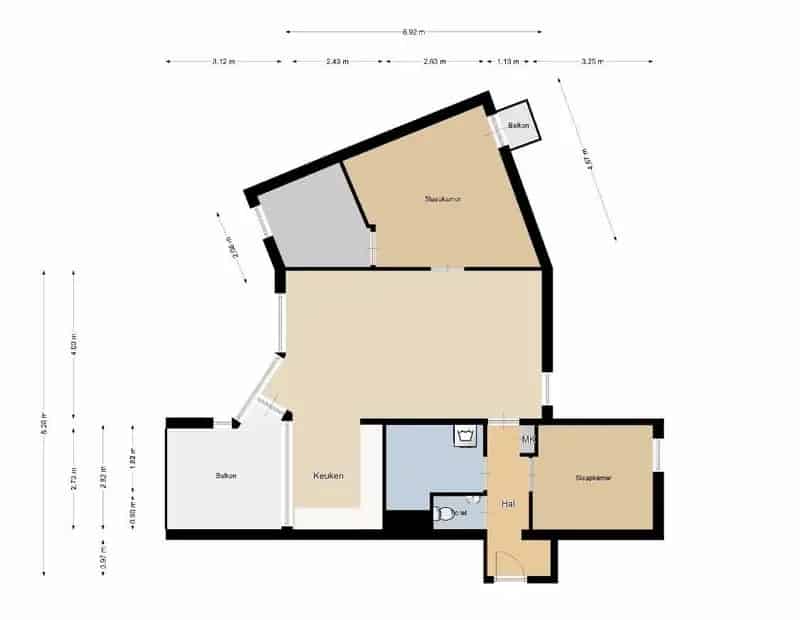 Amsterdam Appartement te Koop Leerdamhof 79m2 Energielabel A