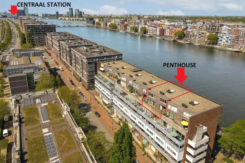 Penthouse IJ-haven 145m2 Dakterras 4 slaapkamers Amsterdam