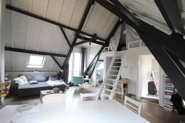 Utrecht Loft te huur 55m2 2 kamers 1 juli 2024