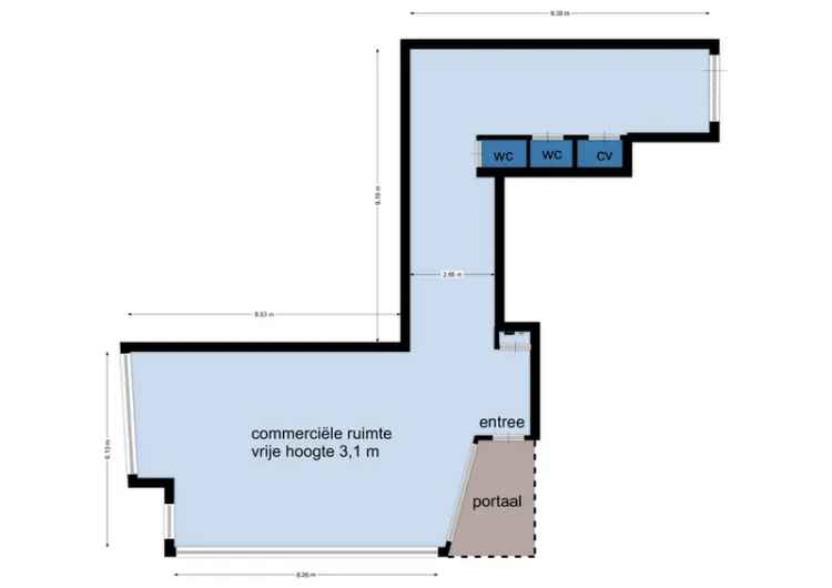 Winkel te Huur Middelburg Segeersstraat 115m2 Garage