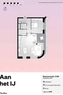 77m² Appartement Amsterdam - Luxe Keuken Loggia Badkamer