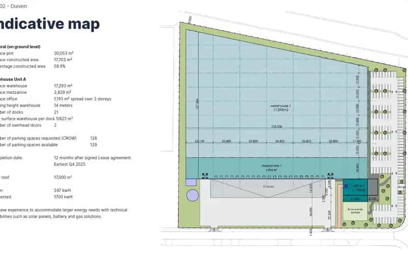Bedrijfshal te huur Duiven 21315 m2 Logistiek Complex