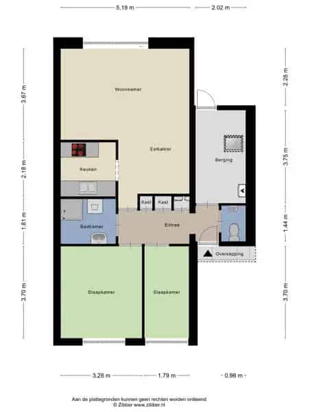 Bungalow aan het kanaal in Aldlân-Oost