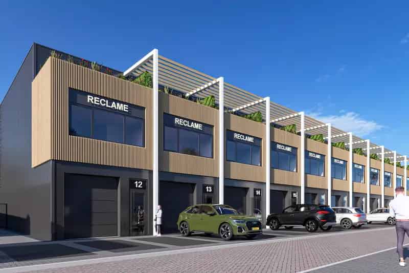 Bedrijfshal te Huur Weesp 163m2  Dakterras Parkeerplaatsen