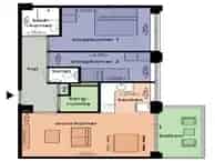 Appartement Noordzeelaan Zwolle 3 kamers 59m2