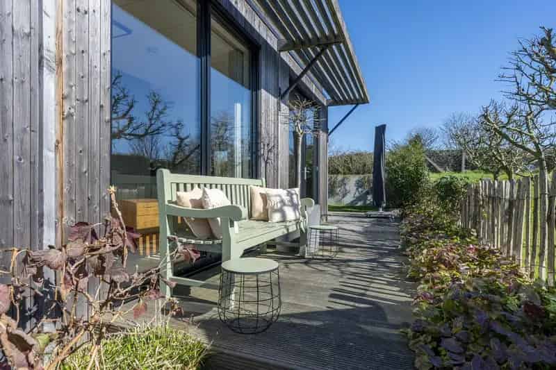 Gasloze Bungalow Meers A++++ 2 slaapkamers tuin