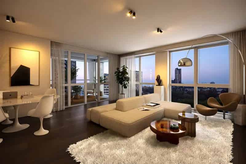 3-kamerappartement Rotterdam Hoogkwartier  Ruime Loggia Uitzicht Oostplein