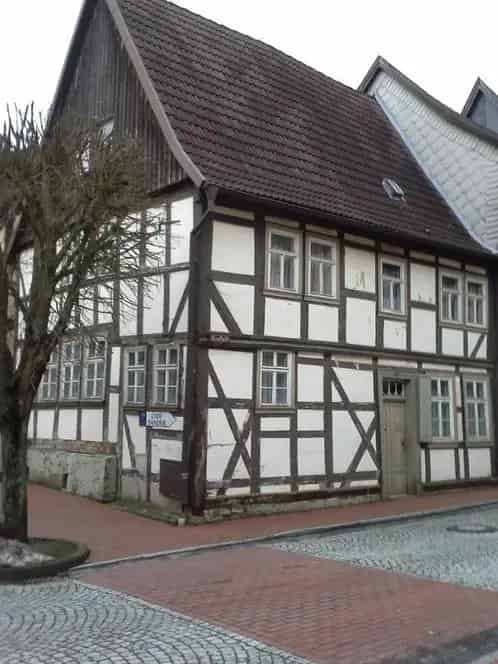 Vakwerkhuis Stolberg Zuid Harz Unesco Monumentale pand