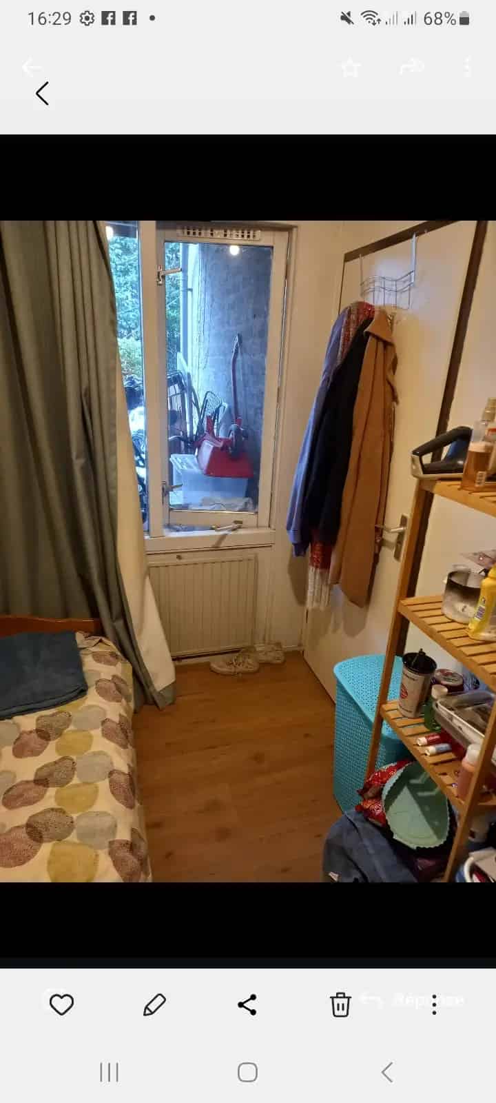 Kamer te huur rustige buurt 9m2 student