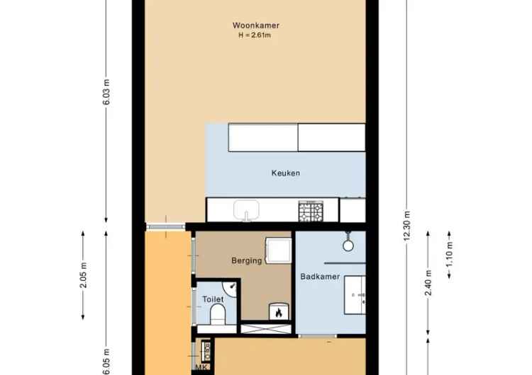 Appartement te koop Brielle: Ruim 2-kamer appartement met balkon en parkeerplaats