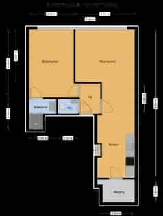 1 Kamer Appartement 57m² Terneuzen Centrum