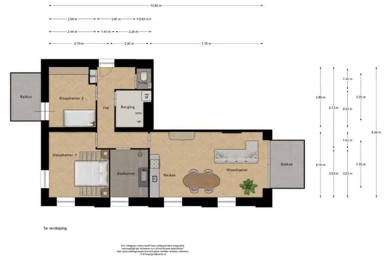 Appartement te koop Koog aan de Zaan 80m2 2 slaapkamers