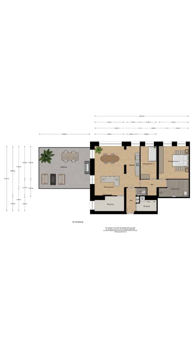 Luxe appartement Koog aan de Zaan 100m2 2 slaapkamers ruim dakterras