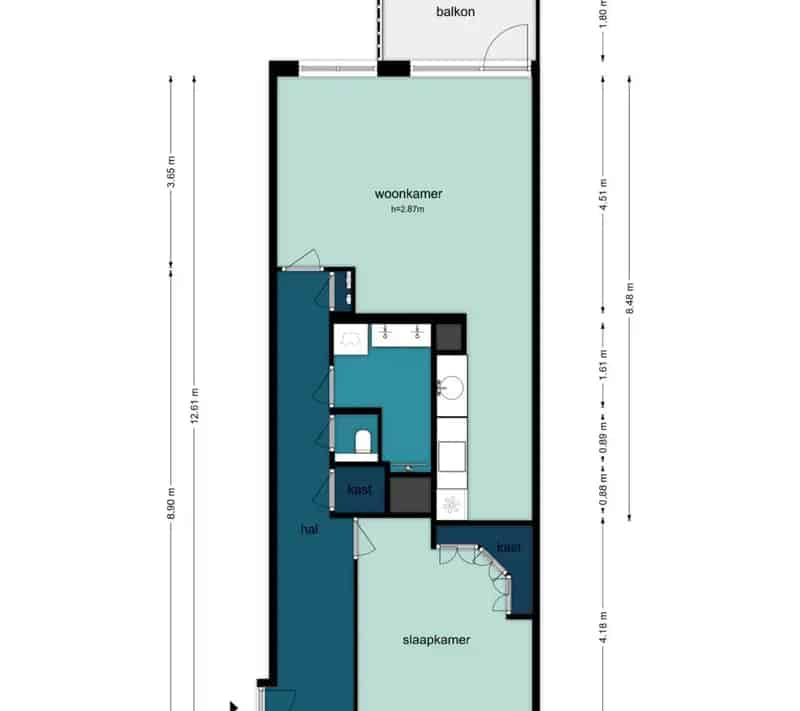 2-kamerappartement Amsterdam Toutenburgstraat