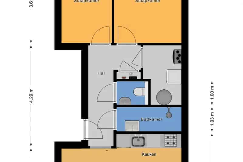 3-kamer appartement Tuindershof Pijnacker  A+++