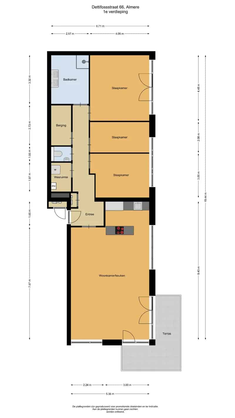 Appartement te koop: Dettifossstraat 64 1363 BX Almere | Funda