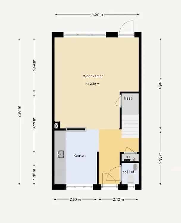 3-Kamer Eengezinswoning Amsterdam 73m2 Tuin Uitbreiding Mogelijk