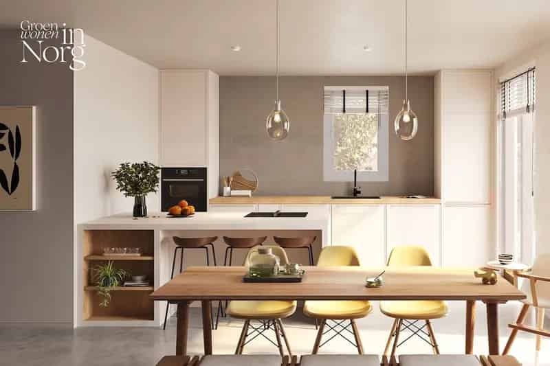 Nieuwbouwwoningen Norg: Ruime 4 5 kamer twee onder een kap