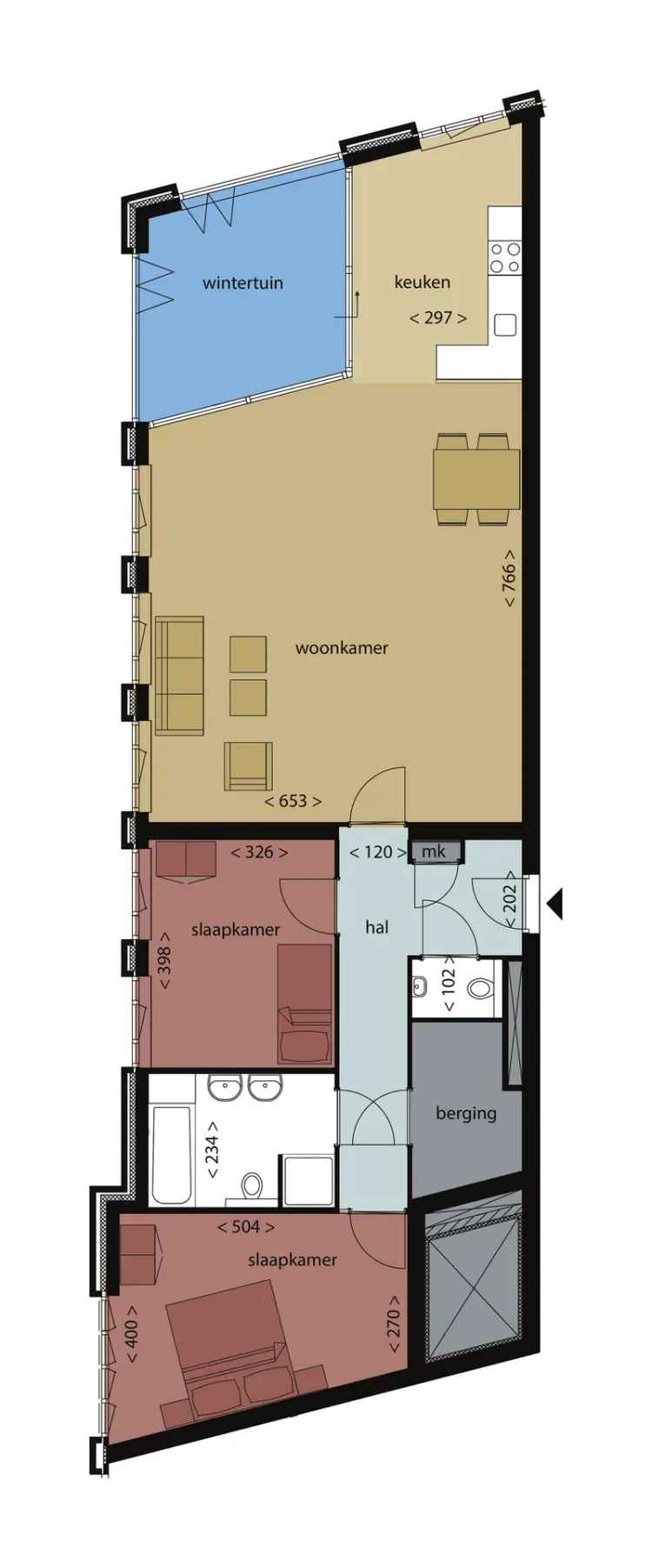 Luxe Hoekappartement 133m2 6e Verdieping Royale Woonkamer Wintertuin