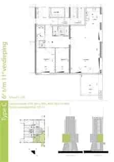 1 Kamer Appartement 58m2 Den Haag