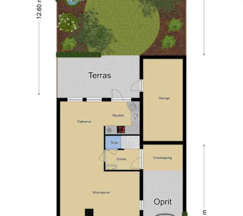 Vrijstaand huis Zetten 3 slaapkamers garage tuin zonnepanelen