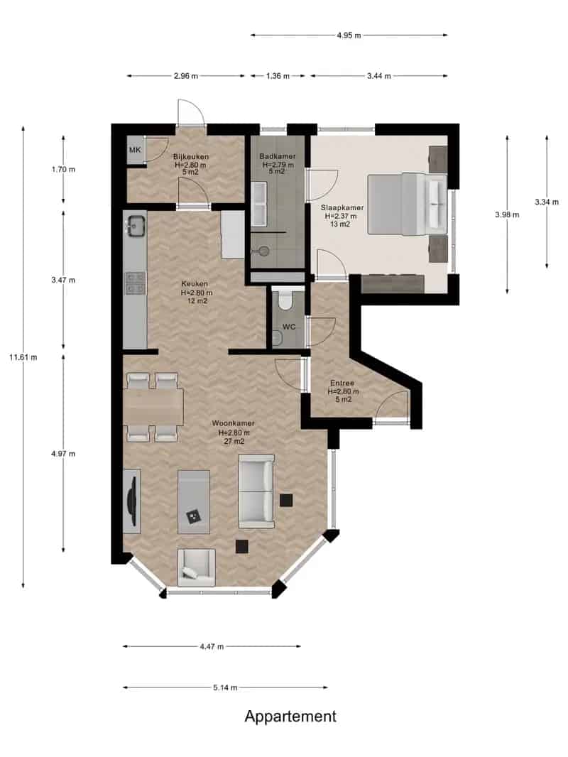 Nieuw appartement te koop Leersum: energiezuinig en instapklaar