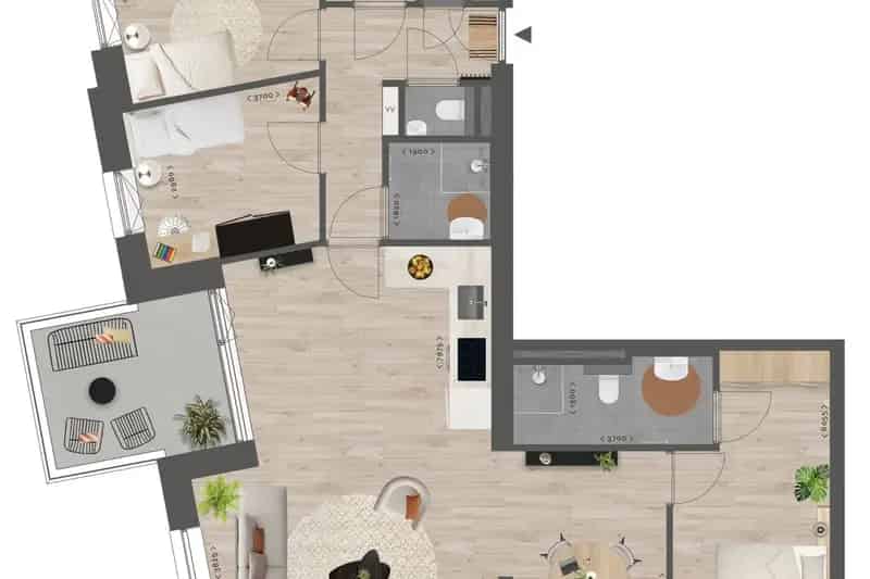 Nieuwbouwappartement 3 slaapkamers Pijnacker Zomer 2026