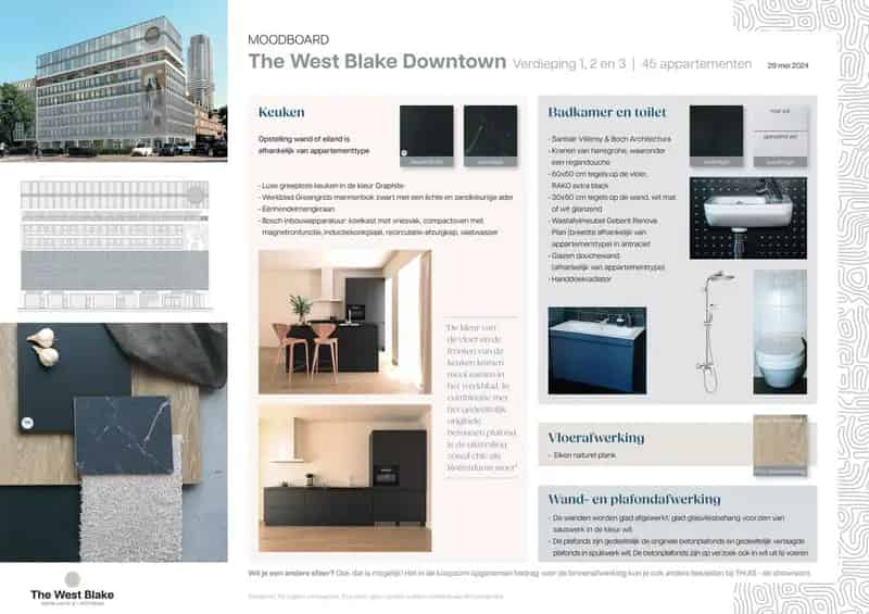 Luxe Studio te Koop in The West Blake Rotterdam Centrum