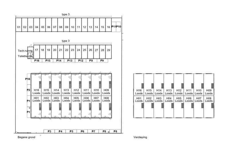 Bedrijfshallen te koop Sittard - 16 nieuwbouw units