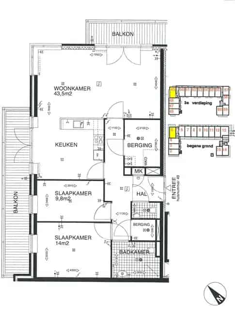 3 Kamer Appartement Kudelstaart 72m2 Te Huur