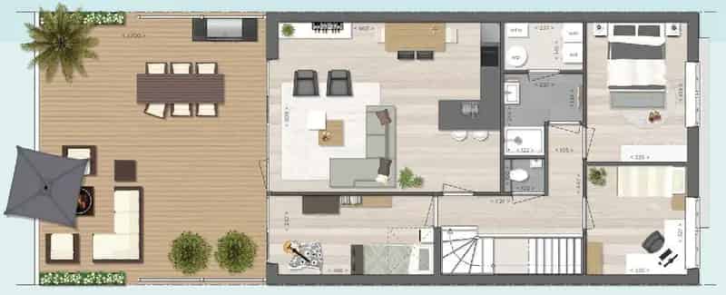 Woon Werk Unit Reek 142m2 Bedrijfsruimte 93m2 Woning Dakterras