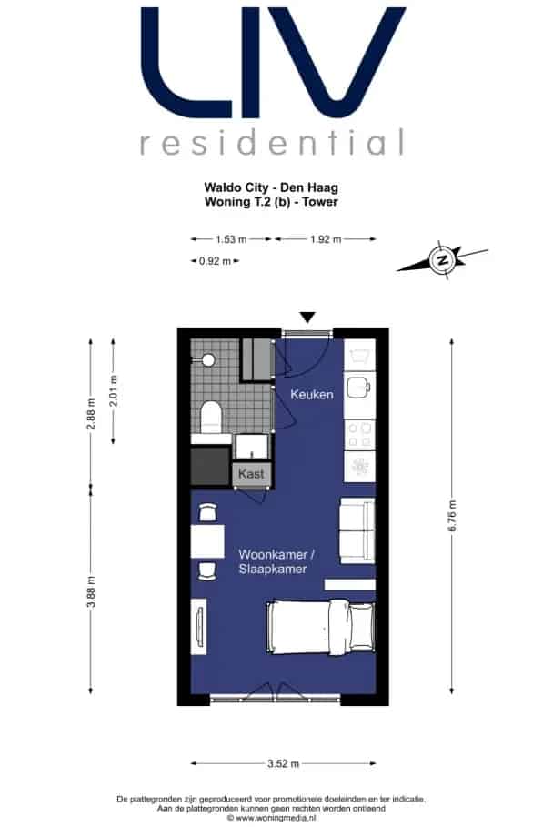 Studio Den Haag Waldorpstraat - Modern en centraal gelegen